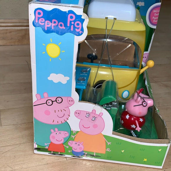 Peppa Pig Campervan camping camper van camp Playset Daddy Pig figurine toy set - Picture 2 of 5
